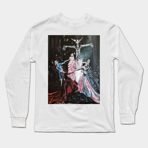 Spiritual Dancing Long Sleeve T-Shirt by Narcissist Artwork